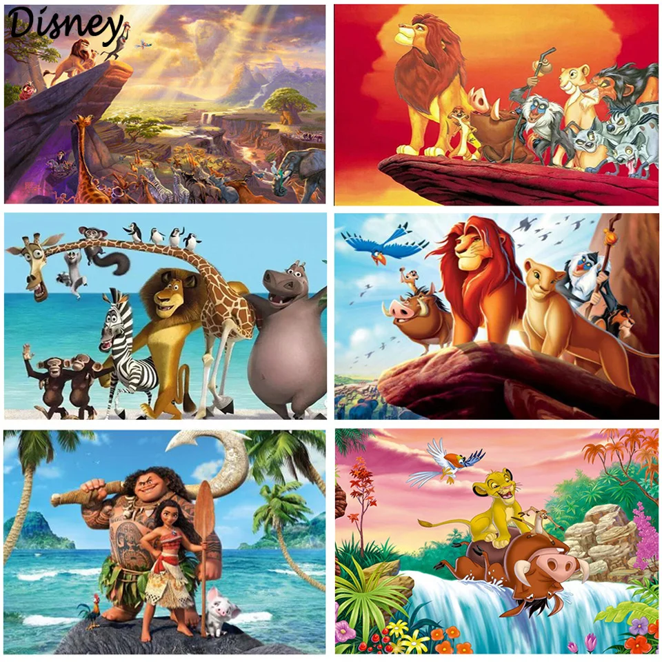 

Disney "Lion King Simba" Diamond Painting Cross Stitch Embroidery Kit 5D Full Diamond Mosaic Picture Rhinestones Decoration Home