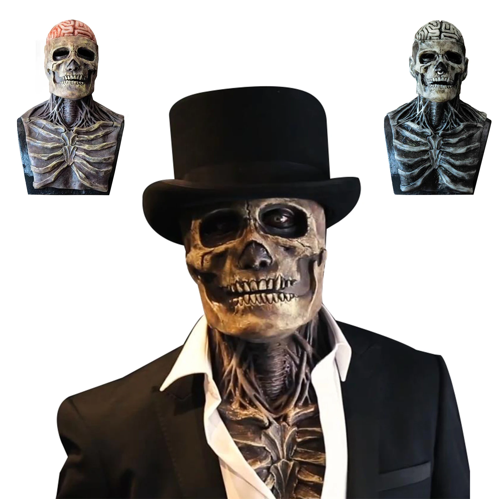 

Хэллоуин, ужасная маска, 3D реальность, голова, череп, маска, подвижные челюсти, шлем, каркас, фотосессия для взрослых