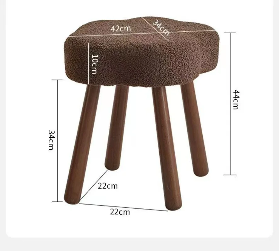 Облачная скамейка для макияжа креативный туалетный стул из овечьего флиса