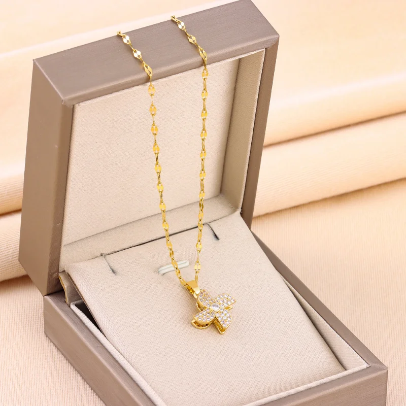 Draweye Necklaces for Women Korean Fashion Sweet Birthday Party Vintage Jewelry Simple Ins New In Collares Para Mujer