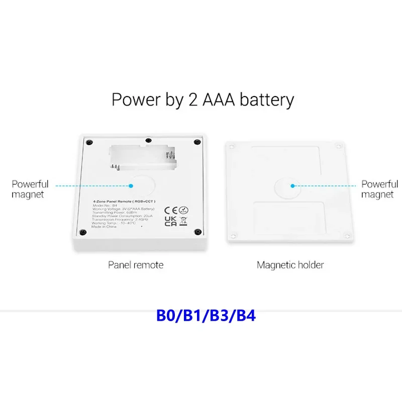 Miboxer Brightness/CCT/RGB/RGBW/RGB+CCT Smart Panel Пульт дистанционного управления B0/B1/B2/B3 4-зонный