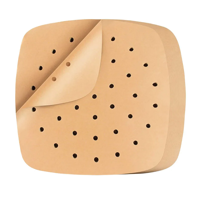 

200 Pcs Air Fryer Paper Liners Square Non-stick Air Fryer Disposable Paper Liners Greaseproof Baking Paper Parchment Paper
