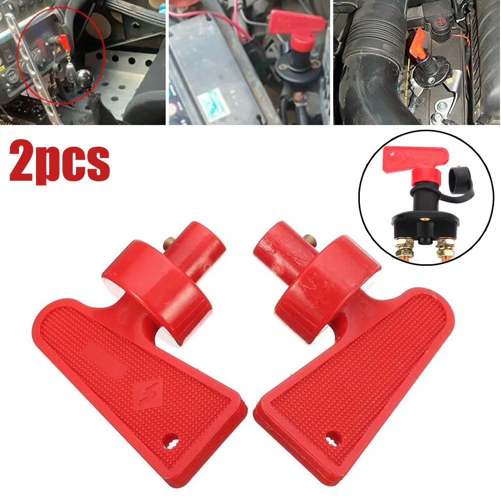 

2pcs Plastic Keys Spare Key For Battery Isolator Switch Power Kill Cut Off Switch Car Van Boats Switch Spare Keys