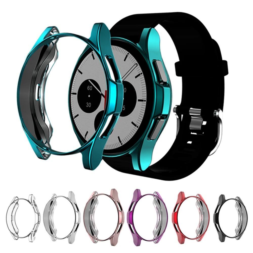 

Protection Case For Samsung Galaxy Watch 4 Classic 46mm 42mm TPU Plated Bumper Cover Protector Shell For Galaxy Watch4 Classic