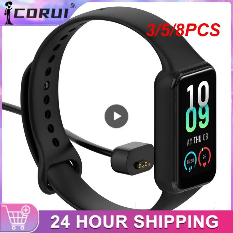 

3/5/8PCS Charging Cable Smart Watch Charger For Amazfit Band 7 Smartband Dock Charger Universal Magnetic Fast Charger