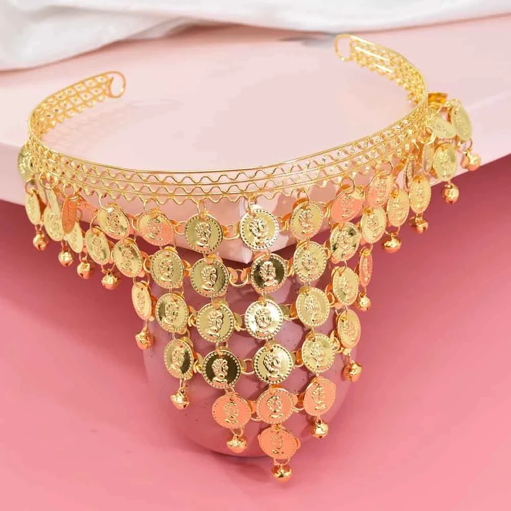 Новинка модная Роскошная монета для живота с блестками Ldealway многослойная