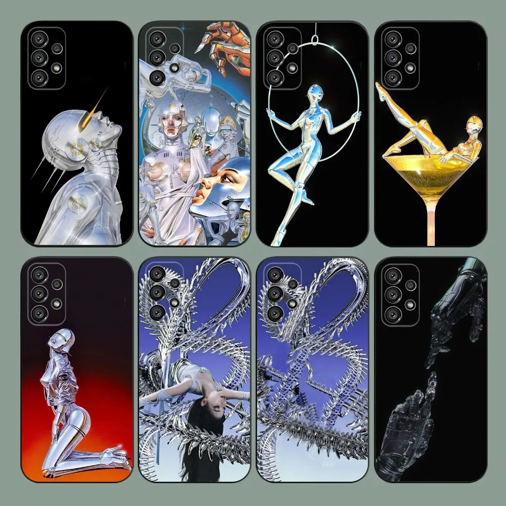 Чехол для телефона H-Hajime S-Sorayama Art Samsung Galaxy A20 A21s A22 A31 A32 A52 A53 A72 73 A80 A91 Мягкий черный