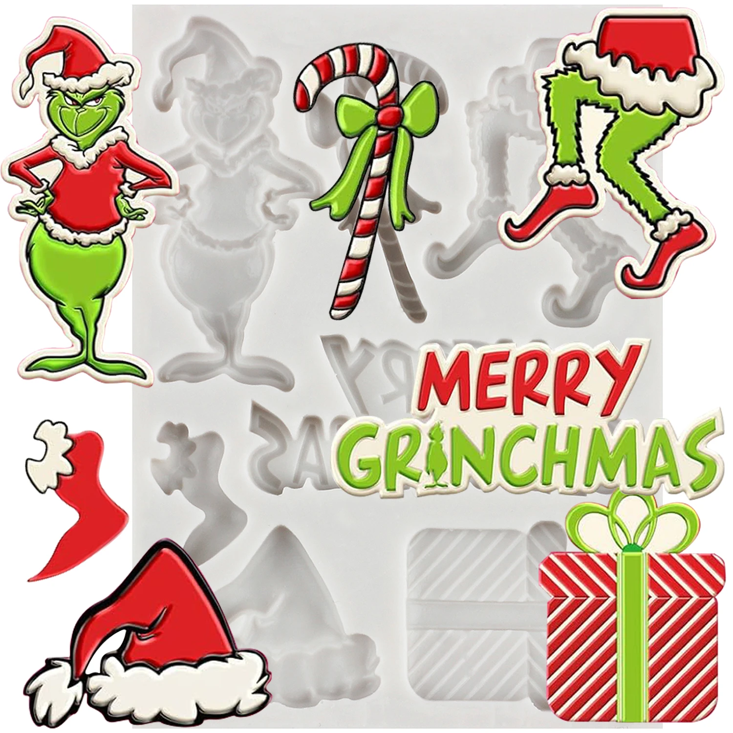 

Силиконовые формы для выпечки Mujiang Рождество