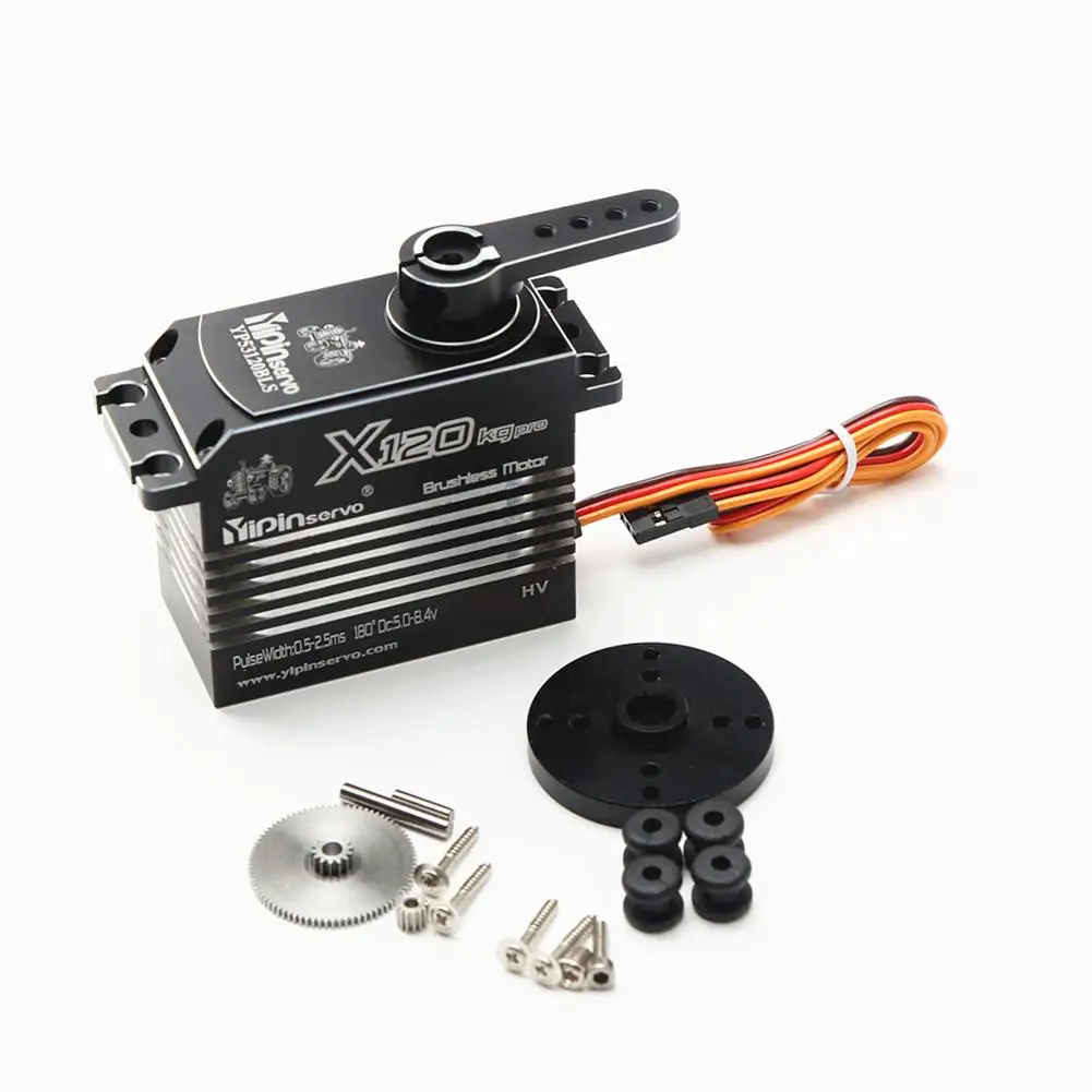 

X120 120kg High Speed Voltage Steel Gears Waterproof Brushless Digital Servo 1:5 1:6 Traxxas Arrma Kraton Baja Rc Car Crawler