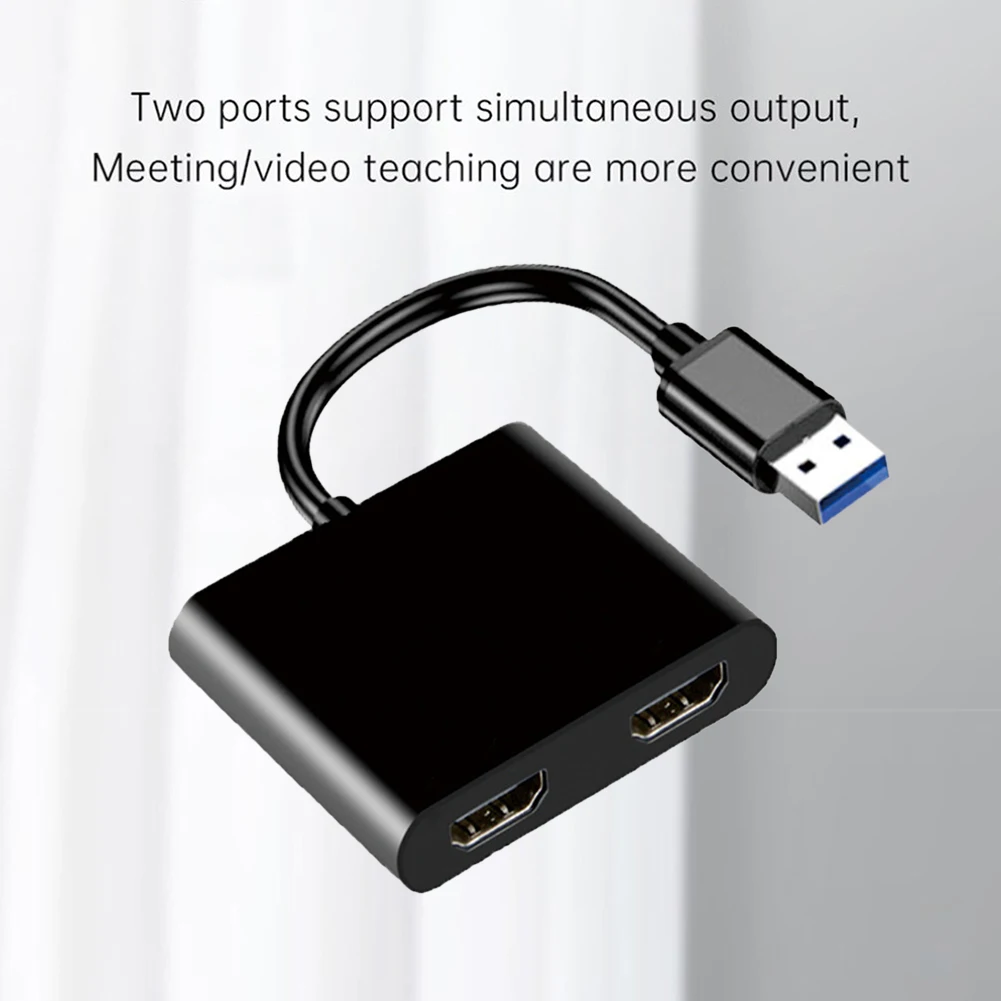 

USB C Hub 4K HD USB C к двойному HDMI-совместимому HUB двойной экран USB 3,0 Hub адаптер док-станции для ноутбука ПК для планшетов