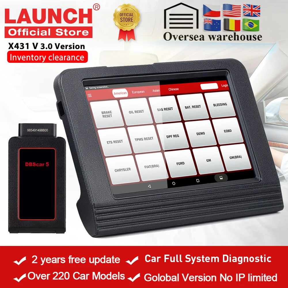 LAUNCH X431 V 8" Автомобильный полный системный диагностический инструмент OBD OBD2 Сканер считывателя кодов Автомобильная профессиональная кодировка Активный тест Дешево на.