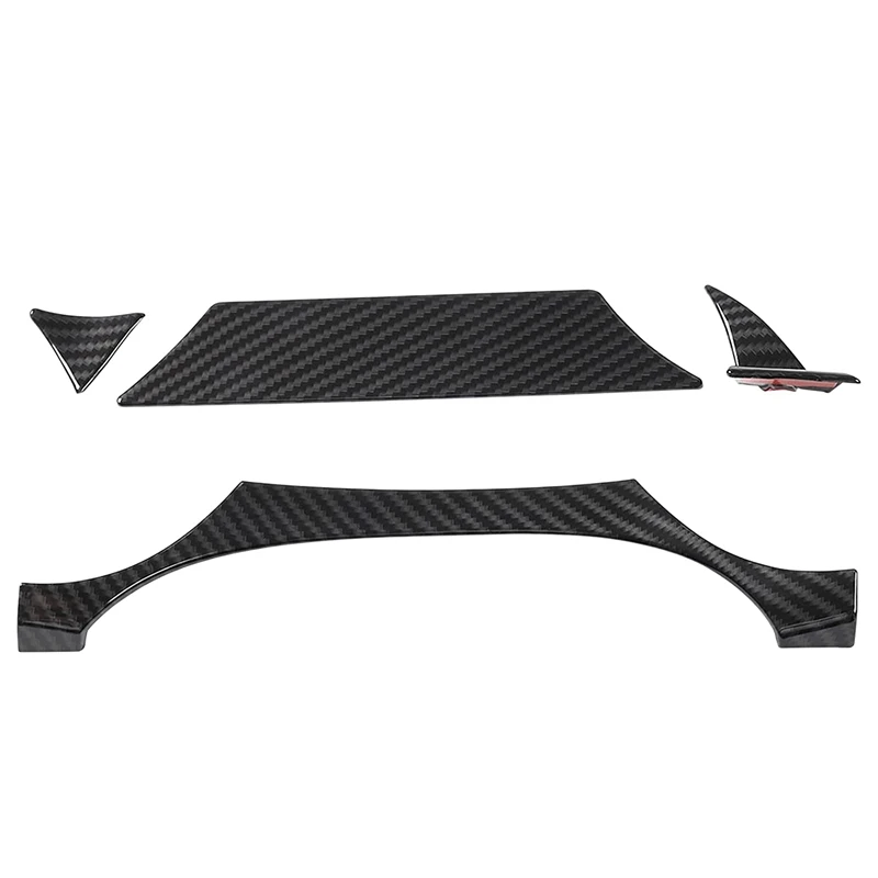 

Car Carbon Fiber Dashboard Instrument Panel Trim Frame Cover for Ford Mustang 2015-2021 Interior Accessories, 4PCS
