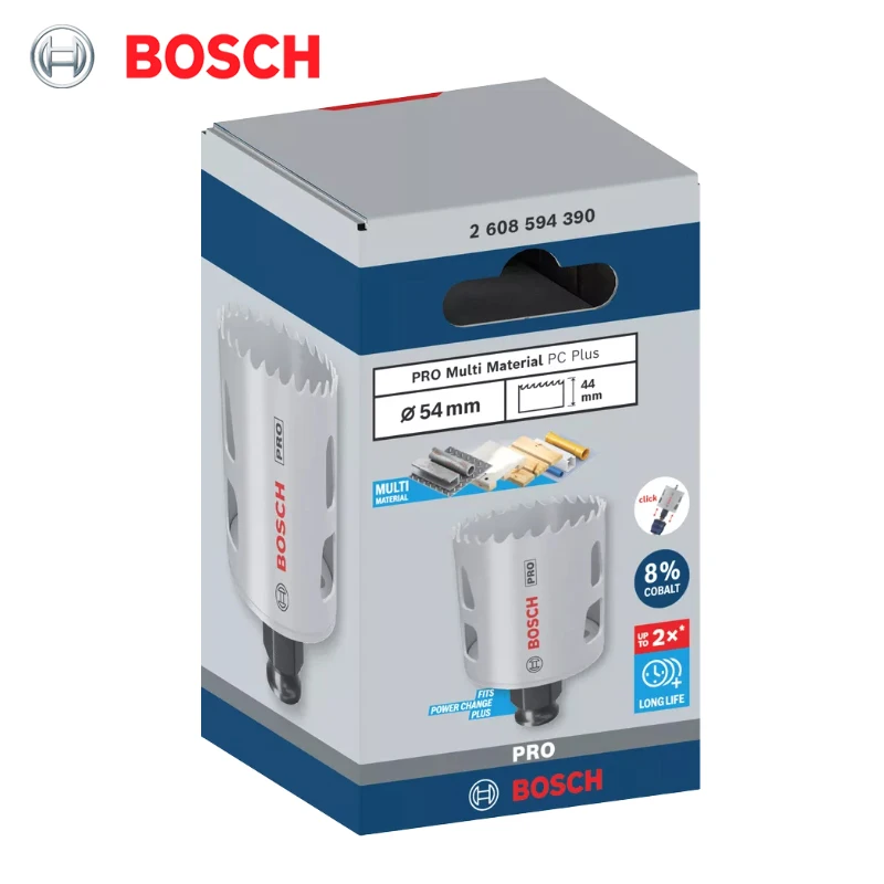 Фото БОШ 2608594390   54MM PRO Multi Material PC Plus Кольцевая пила для ударных дрелей Аксессуары для электроинструментов Bosch №2