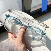 2022 new square women men computer clear eyeglasses frame classic optical anti blue light eyewear transparent spectacle glasses