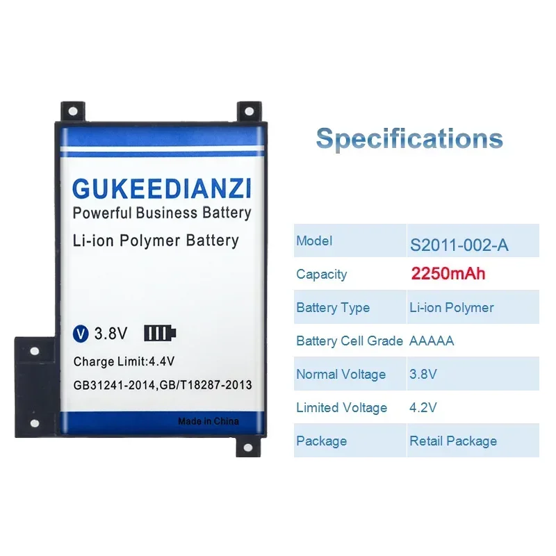 Для Amazon Kindle Touch S2011-002-A DR-A014 170-1056-00 D01200 S2011-002-S аккумулятор для планшета 2250 мАч