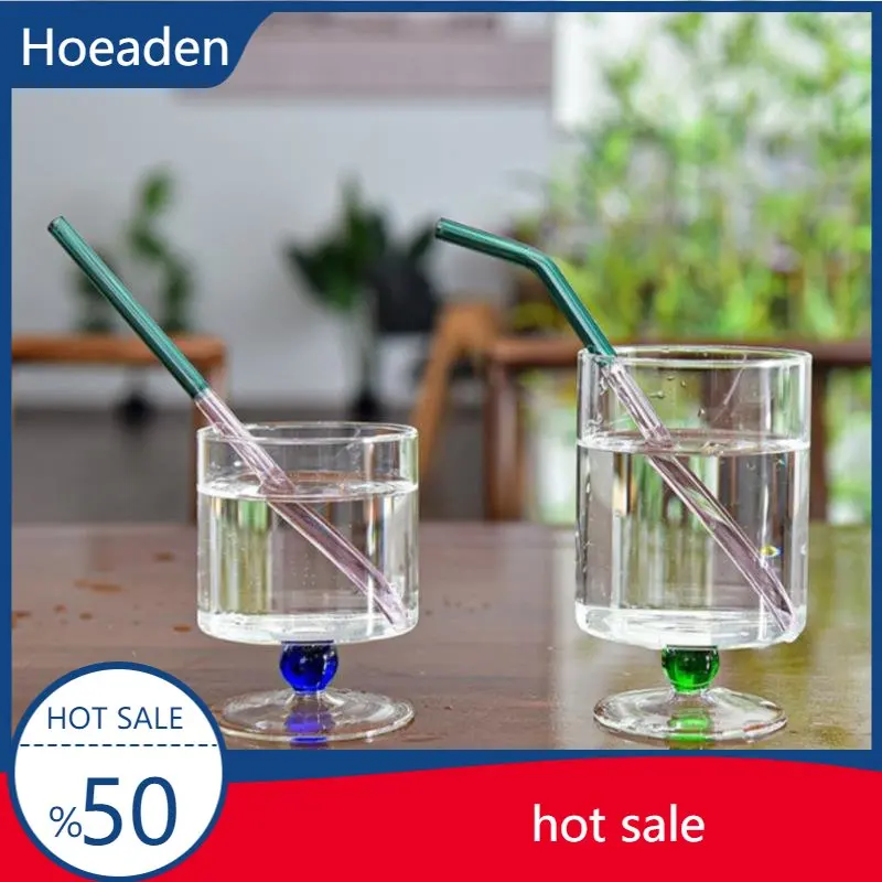 

Glass Straws Set Multi-Color Glass Friendly Drinking Straws for Cocktail