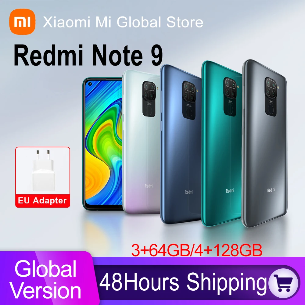 

Global Version Xiaomi Redmi Note 9 3GB RAM 64GB 128GB ROM Smartphone MTK Helio G85 Octa Core 48MP Quad Rear Camera 5020mAh Cell