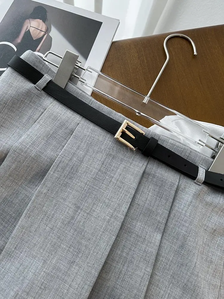 Летняя женская модная плиссированная юбка Garaouy Y2k с высокой талией брюки женские