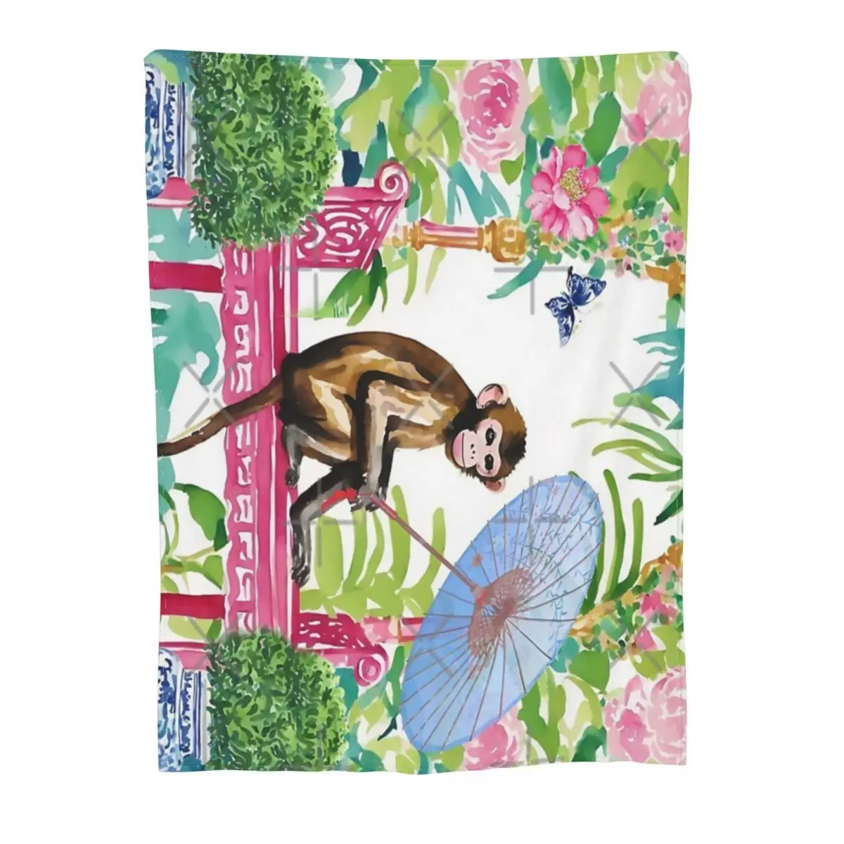 Обезьянки в Китае стены для сада одеяла пледы одеяло