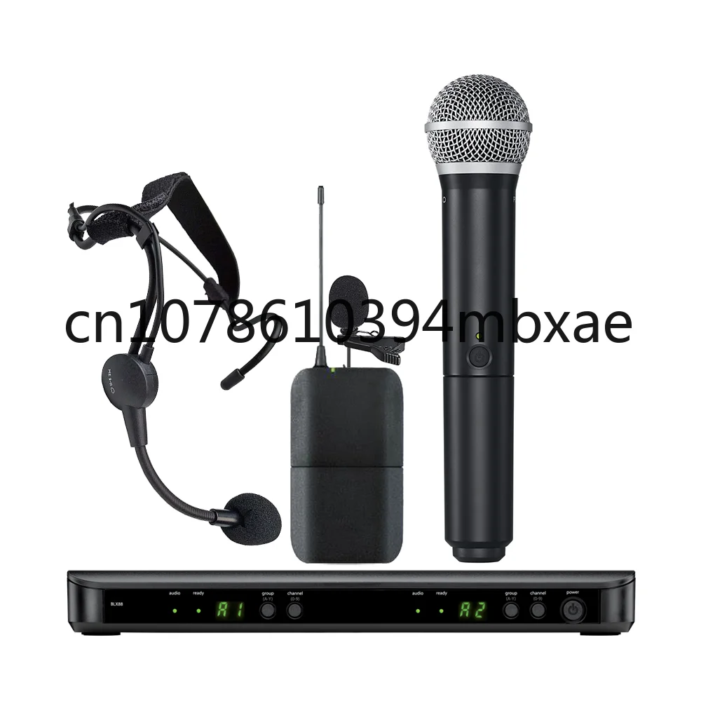 Беспроводной микрофон BLX288 BETA58 58A UHF профессиональный 2-канальный ручной