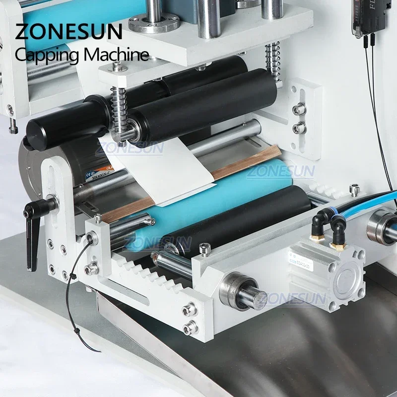 ZONESUN этикетировочная машина для флаконов наклеивания наклеек автоматическая