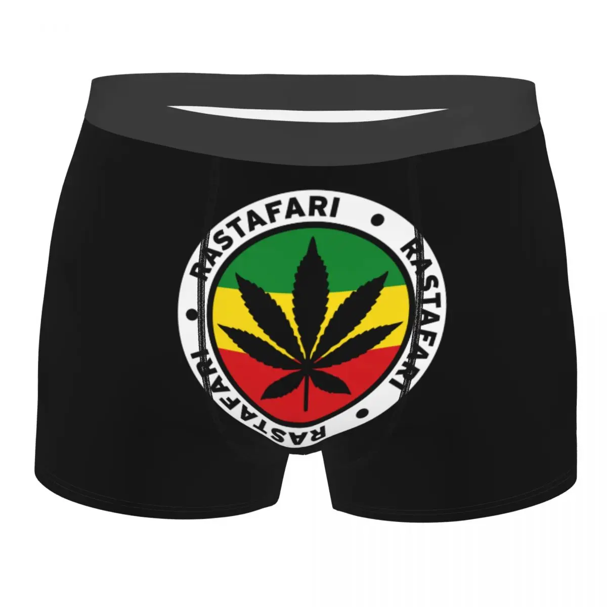 

Мужские трусы Rastafari Rasta с флагом, сексуальные боксеры с принтом кленовых сорняков, мужское нижнее белье со средней талией