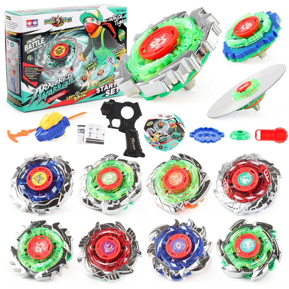 

Beyblades Burst Children Toys Classic Metal Fusion Gyro Spinning with Launcher in Color Box Gift for Boys