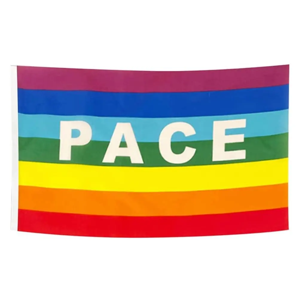 

New High Quality Polyester Flag Rainbow Peace National Flag Banner Office Activity Parade Festival Home Decoration Patriot Flags