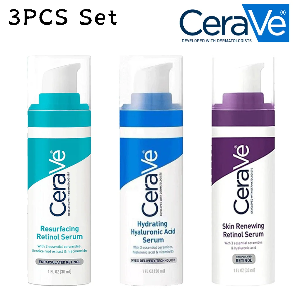 

3/1PCS CeraVe Anti-aging Facial Serum Gentle Improve Pores Moisturizing and Nourishing Dilute Defects Repair Skin Barrier 30ml