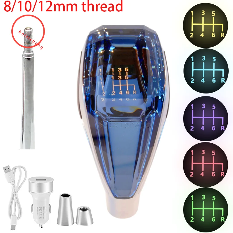 

Ручка переключения передач ED Crystal для автомобиля, рычаг переключения передач для Honda Civic DX EX LX, Nissan/Lexus/Kia, 5/6 скоростей