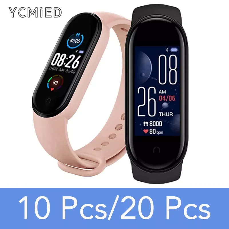 

Wholesale M5 Smart Watch Bluetooth Smart Bracelet Fitness Tracker Smartwatch for Android/IOS 10Pcs/20Pcs