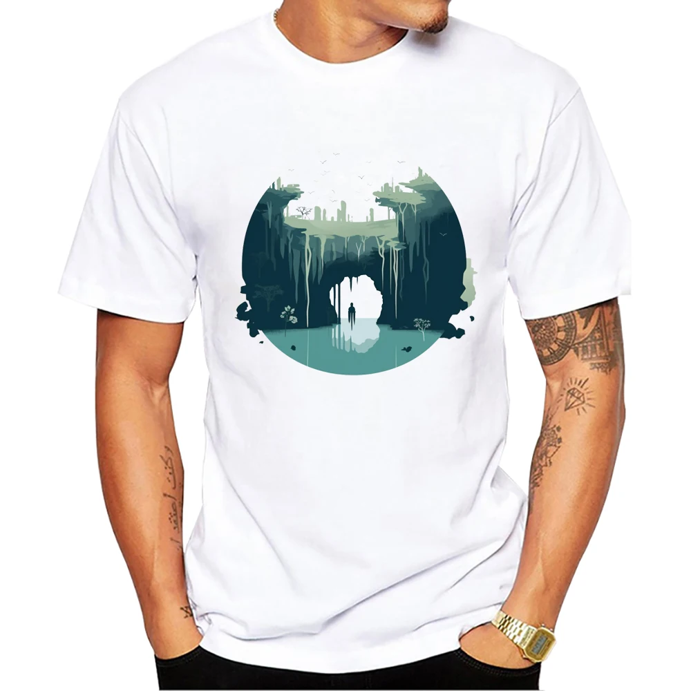Teehub Mode das Underground Design Männer T-Shirt Retro-Ansicht gedruckt T-Shirts Kurzarm T-Shirts Harajuku T-Shirt – Detail 4