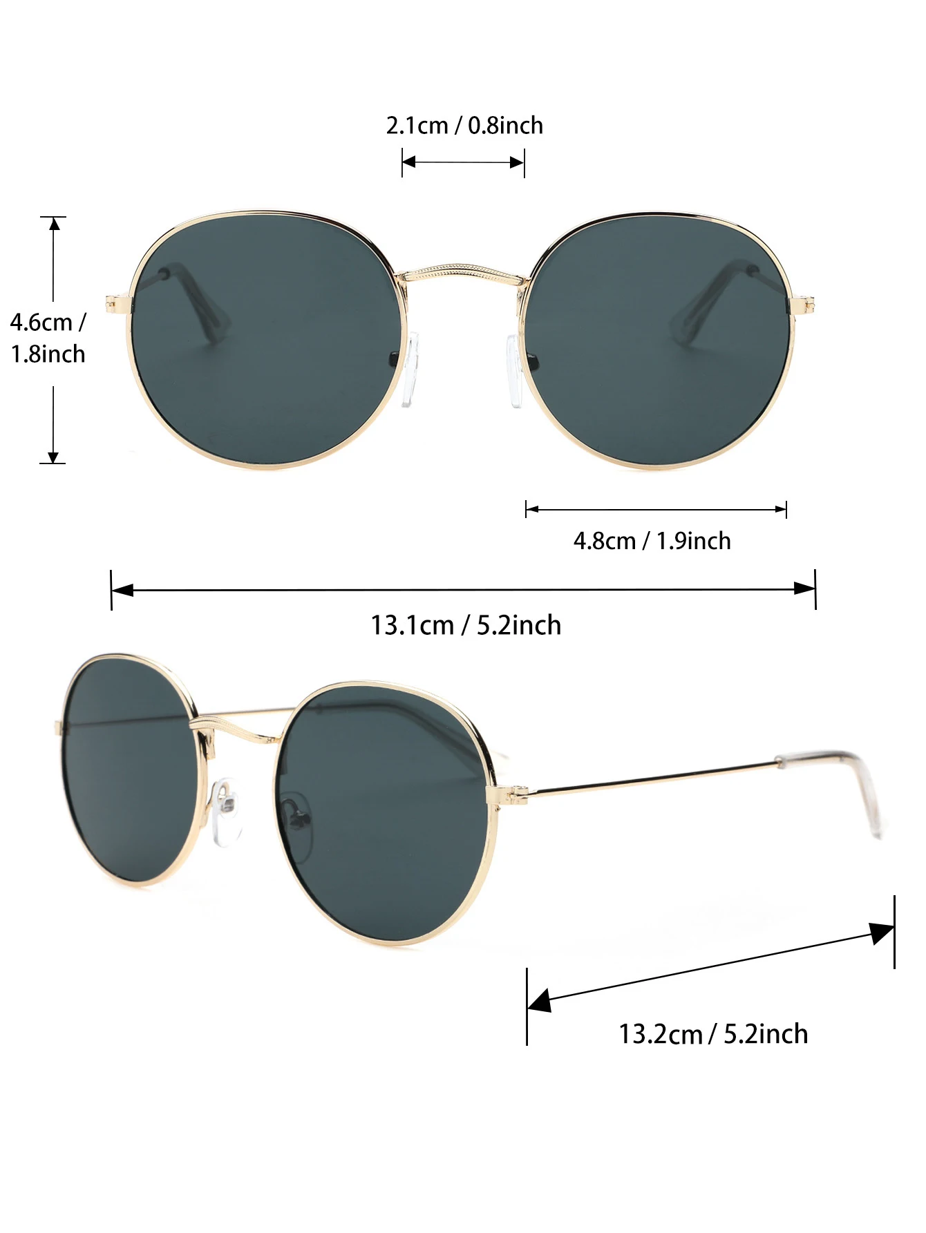 1 шт. модные женские солнцезащитные очки в металлической овальной оправе для