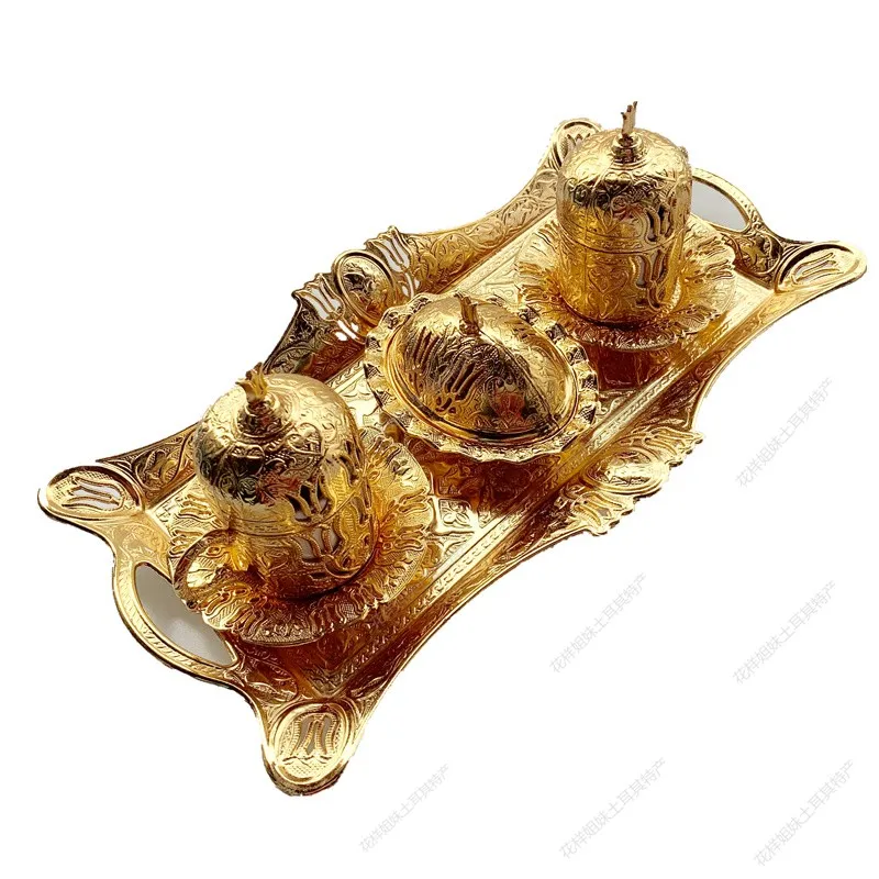 Турецкая оригинальная Золотая тюльпан Osman palace Изысканная металлическая кофейная чашка в европейском стиле.
