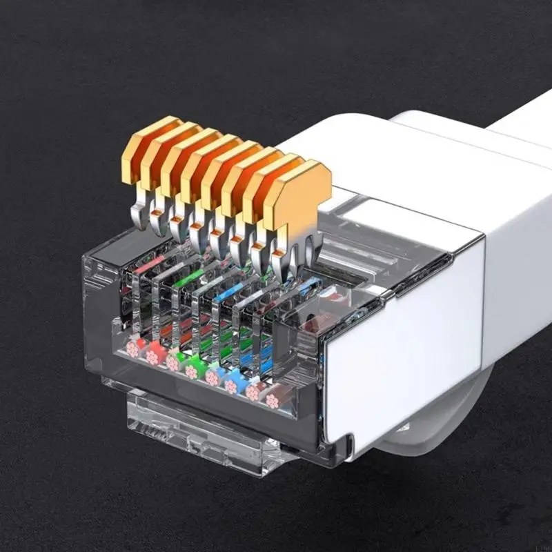 Сетевой удлинительный кабель Cat7 10 Гбит/с угол 90 градусов RJ45 между мужчинами и