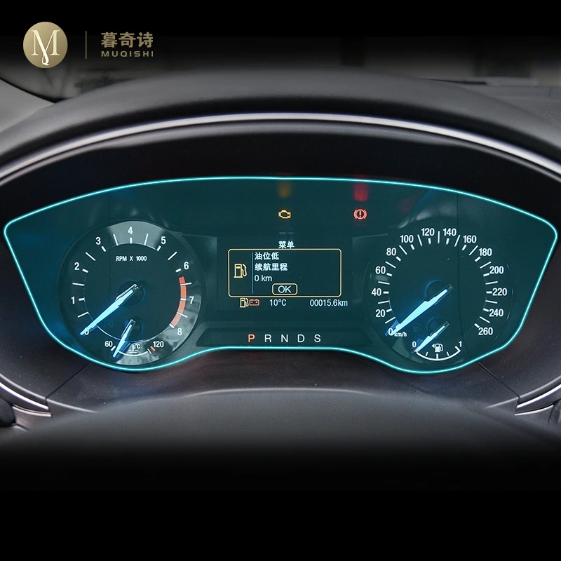 

Для Ford fusion mondeo 2019-2023 Автомобильная интерьерная консоль Радио экран Противоударная пленка прозрачная ТПУ PPF Спидометр пленка против царапин