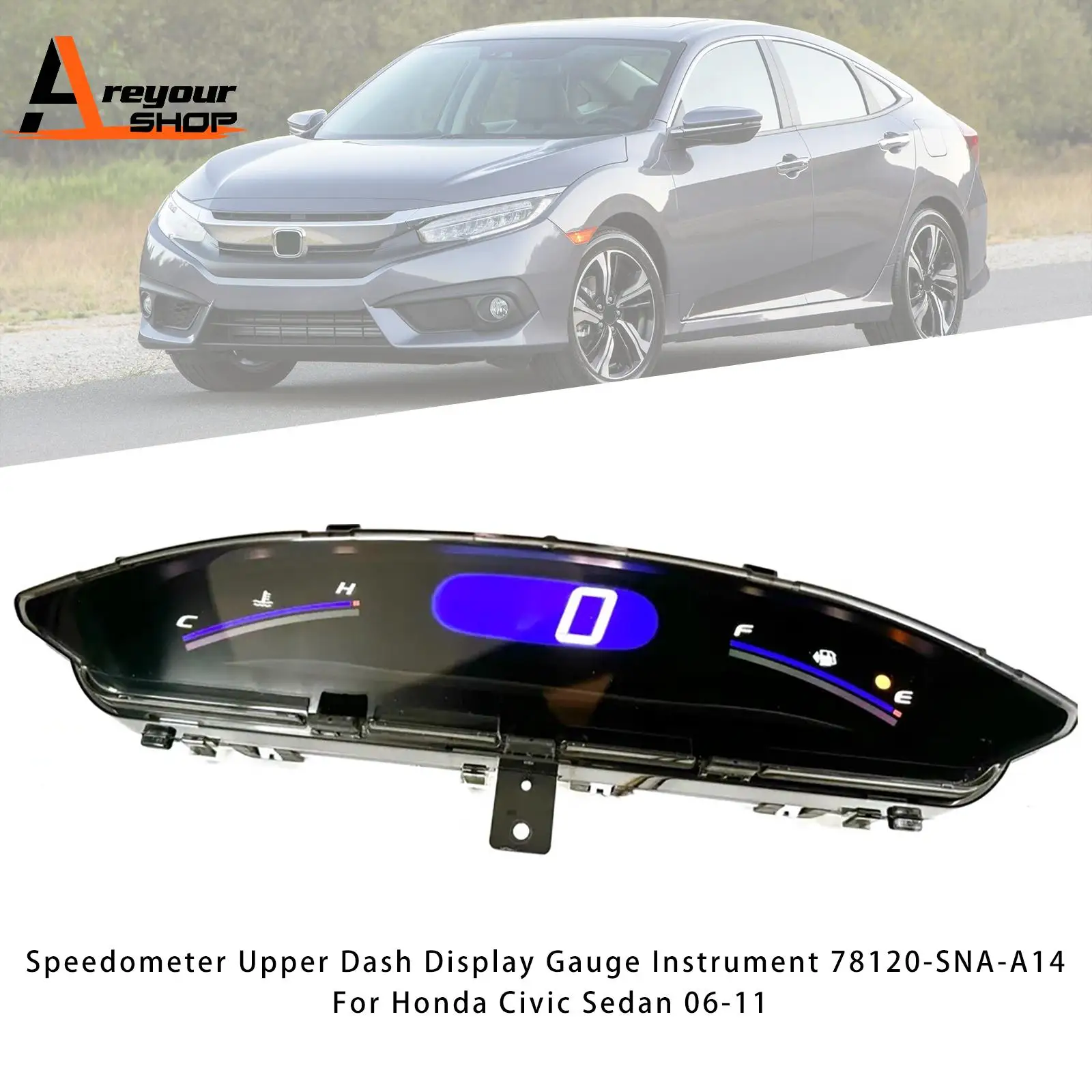 Прибор датчика верхней приборной панели спидометра для Honda Civic Sedan 2006 2007 2008 2009 2010