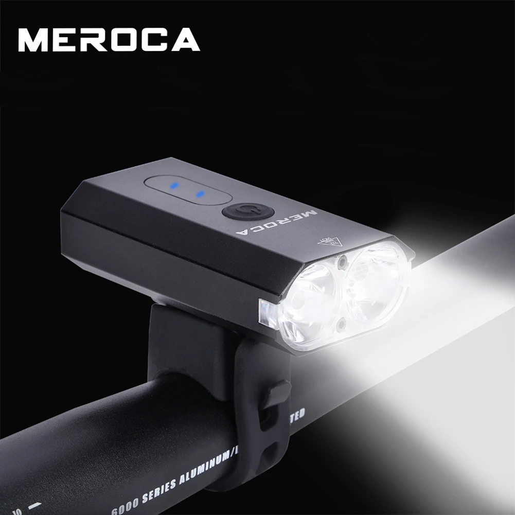 

Bicycle Front Light 1500mAh 400 Lumens LED Mountain Bike Front Light USB Headlamp Flashlight 4 Modes Light