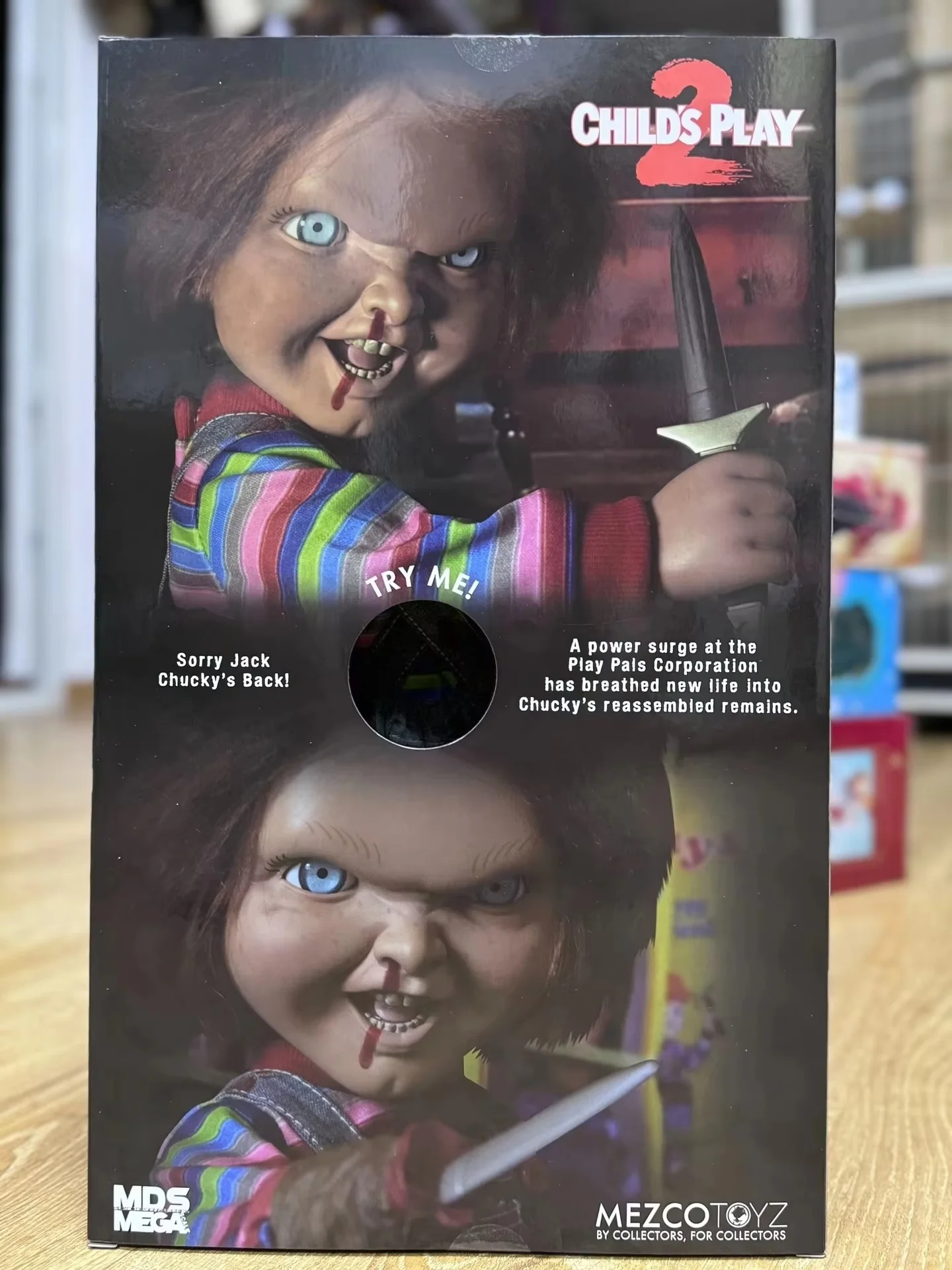 В наличии Mezco MDS Кукла-призрак Воскрешающая и резьба Чаки 15-дюймовая мобильная
