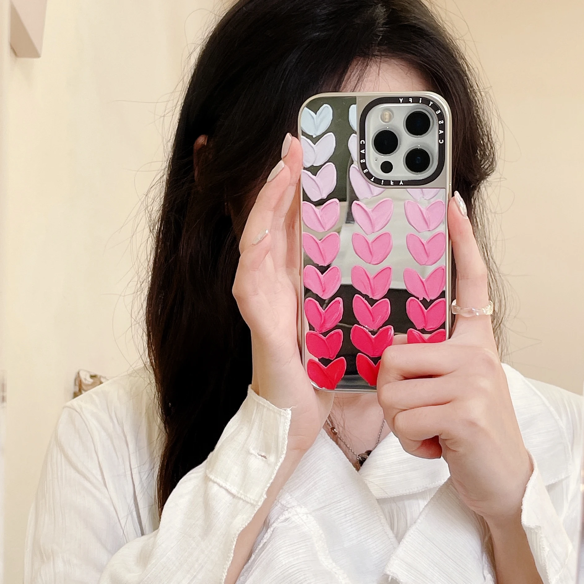 

Cute Graffiti Gradient Love Phone Cases For iPhone 14 13 12 11 Pro Max Mini XR X XS MAX 8 7 Plus Shockproof Cover-Casetify