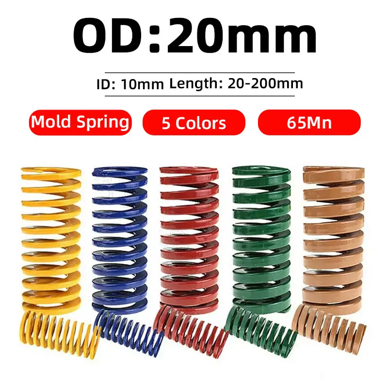 

Tbelix 1 шт., пресс-форма, пружины, спиральная штамповка, компрессионная пружина, внешний диаметр 20 мм, внутренний диаметр 10 мм, длина 20-200 мм