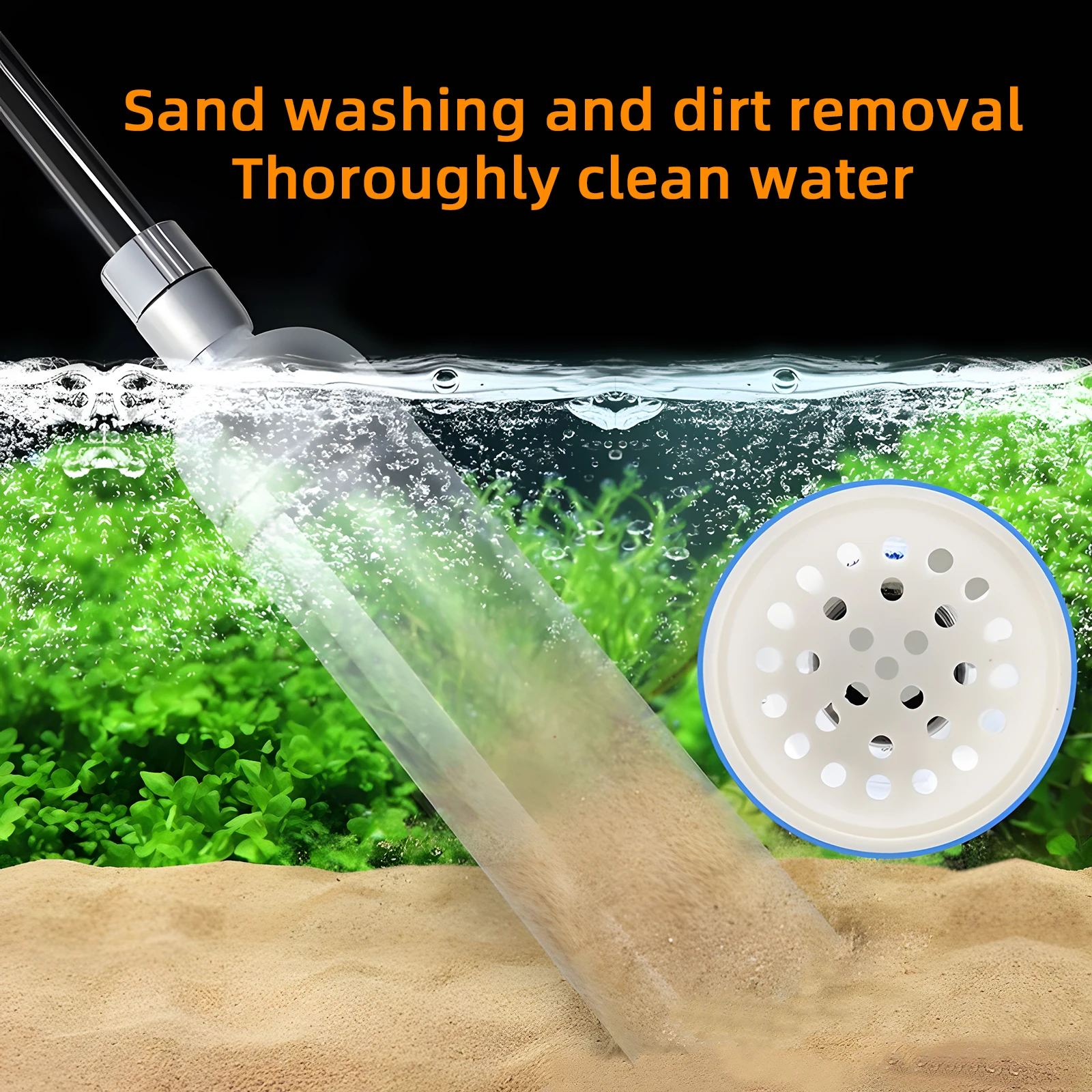 Wolinpet аквариумный Сифон Пылесос для очистки аквариума гравия и песка