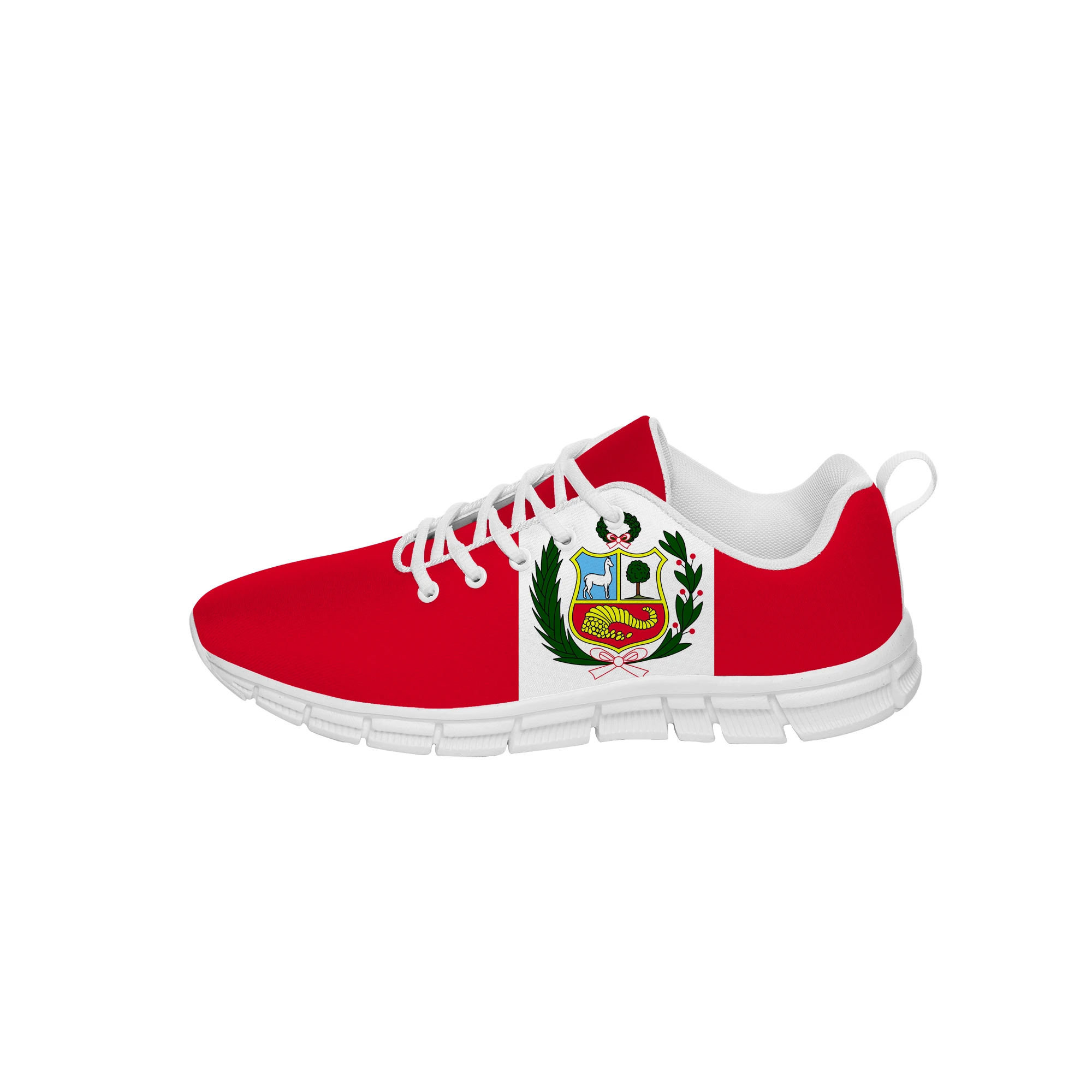 

Peru Flag Sneakers Mens Womens Teenager Casual Shoes Cloth Canvas Running Shoes 3D Printed Breathable Lightweight shoe