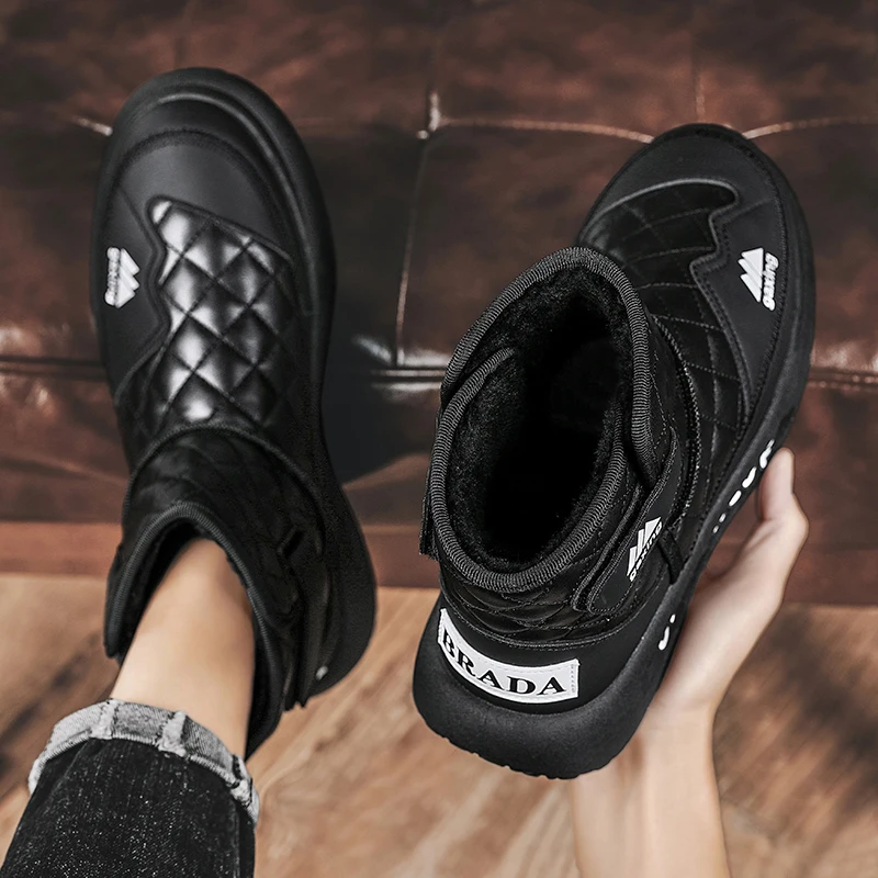 GR-22003M WATERPROOF SNOW WALKING SHOES MEN'S HUNTING BOOTS TACTICAL SHOES DESERT COMBAT ANKLE LEATHER MOUNTAINEERING SHOES