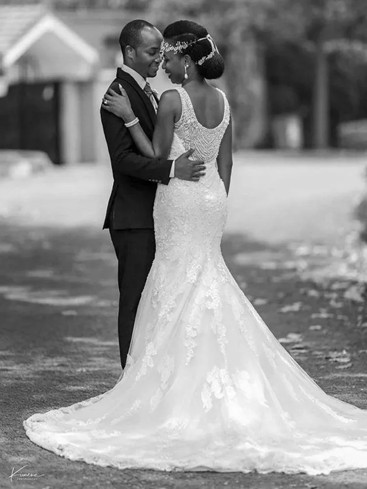 Потрясающие кружевные свадебные платья русалки по индивидуальному заказу Vestido De