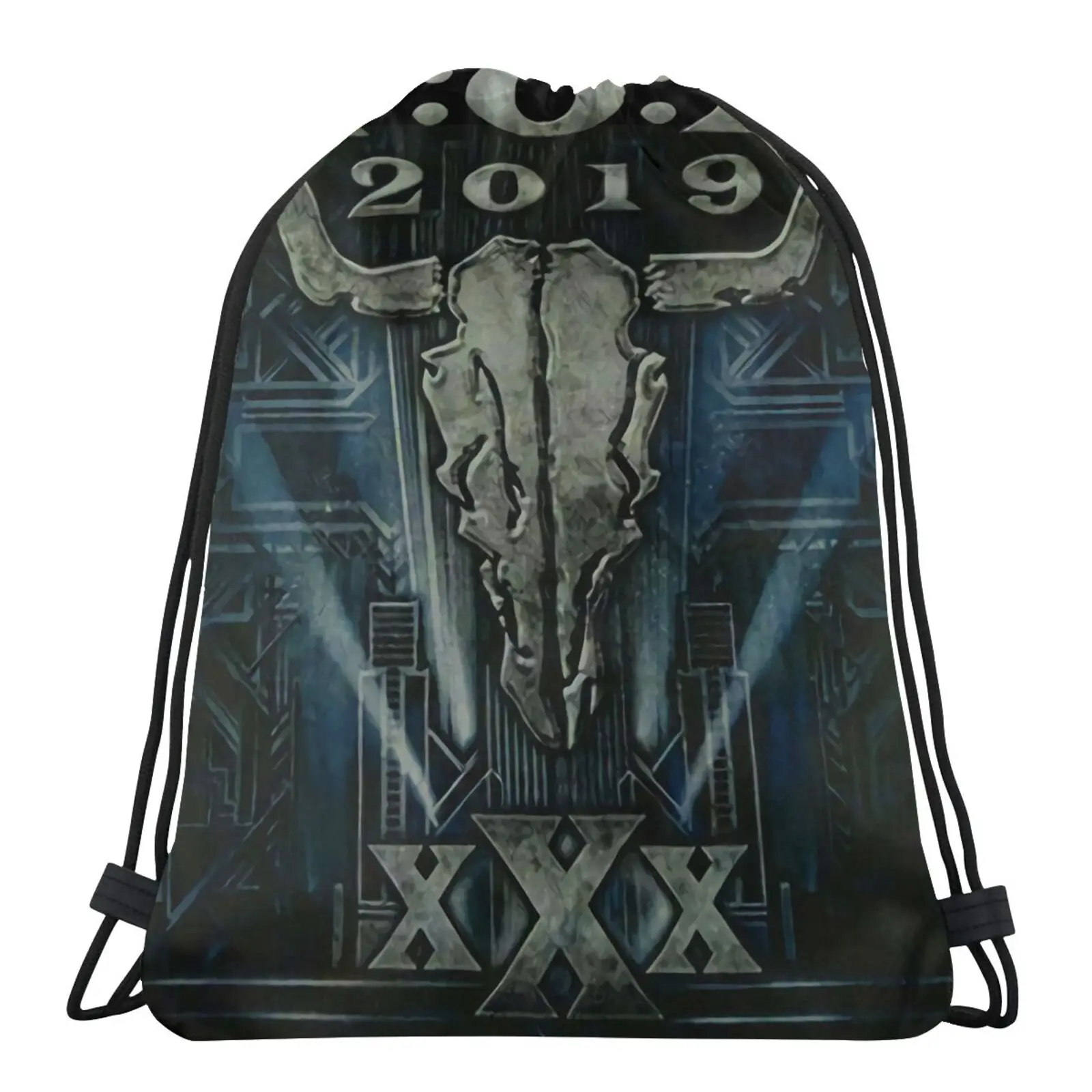 

449 Wacken Open Air August 2019 6642 Bag Shopping Bags Shoes Bag Gothic Style Skull Bag Children's Fabric Bag Pouches Hip Sack