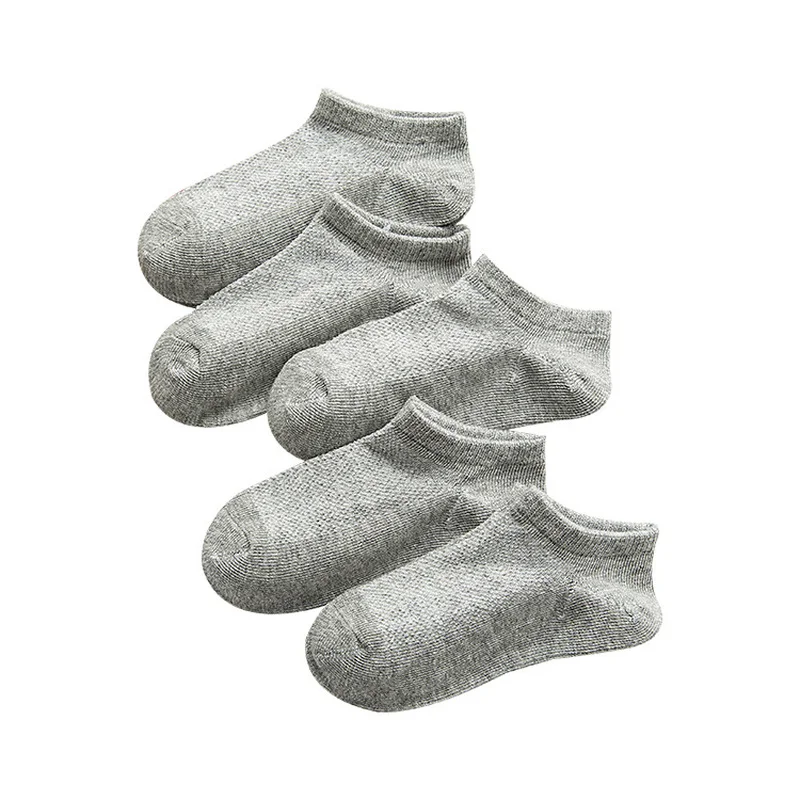 

Gray Socks Cotton Soft Baby Breathable Mesh Sock