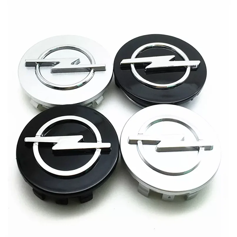 

4pcs Opel 56mm 59mm 60mm 64mm 68mm Car Wheel Center Hub Caps Black Silver Rims Covers Auto Logo Badge Emblem Parts Accessories