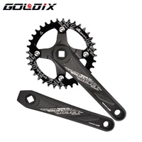 goldix riro bicycle black crank 104bcd mountain bike square hole crank aluminum alloy crank 170175mm32t 34t 36t 38t 40t 42t
