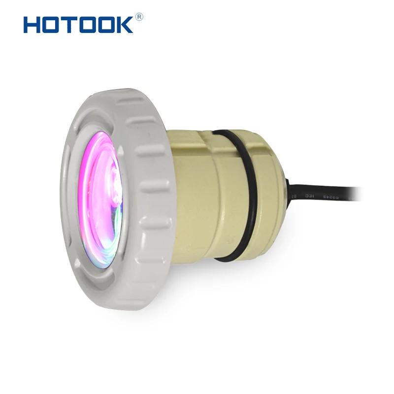 

4pcs per kit HOTOOK Patent mini 9w ip68 led linear spot swimming pools light 12v rgb vinyl liner pool lamp